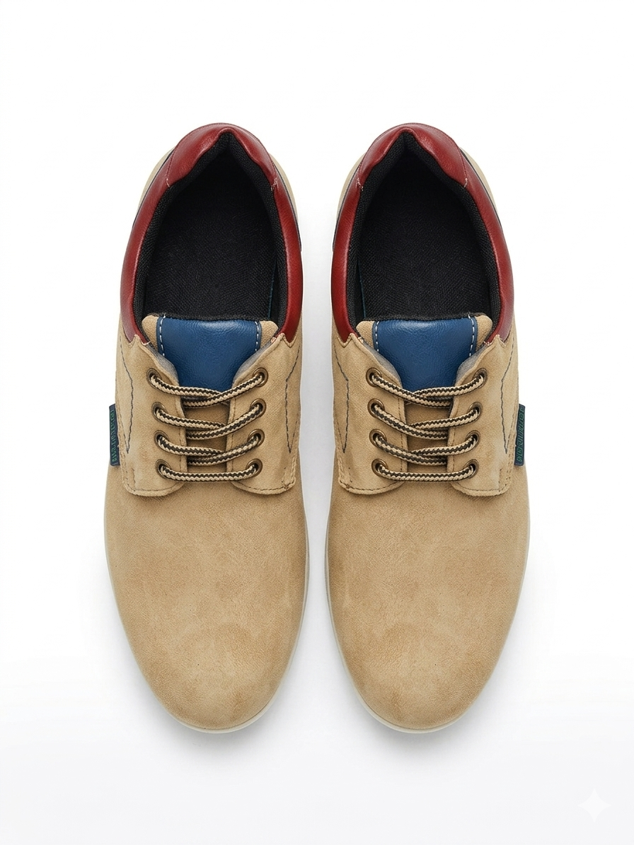 DENNVER Men's Premium Suede-Finish Casual Lace-Up Shoes