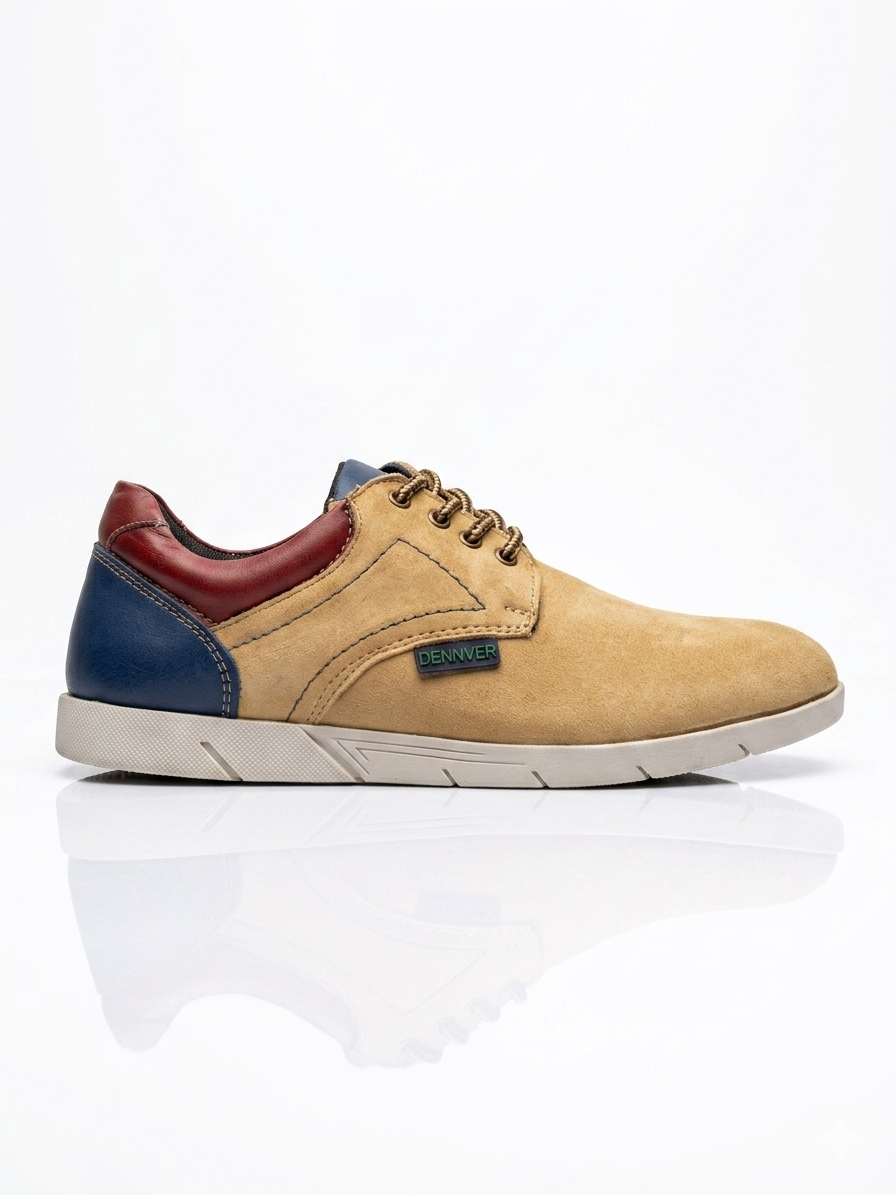 DENNVER Men's Premium Suede-Finish Casual Lace-Up Shoes