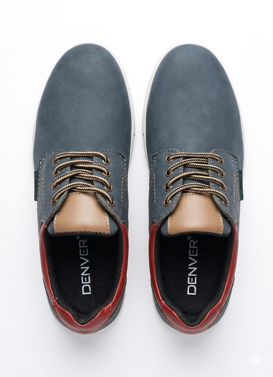 DENNVER Men's Premium Suede-Finish Casual Lace-Up Shoes